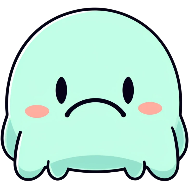 Frown face drooling  emoji