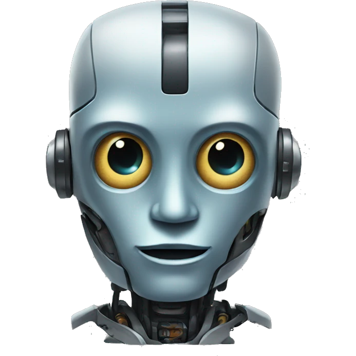 Robot with X on its face emoji