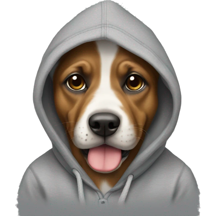 perro con sudadera emoji