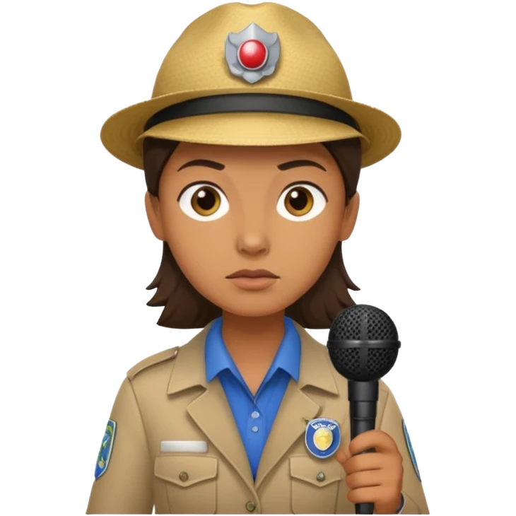 field reporter from News channel emoji