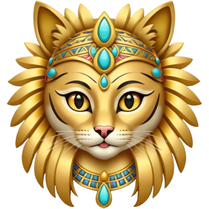 Feline sun god emoji