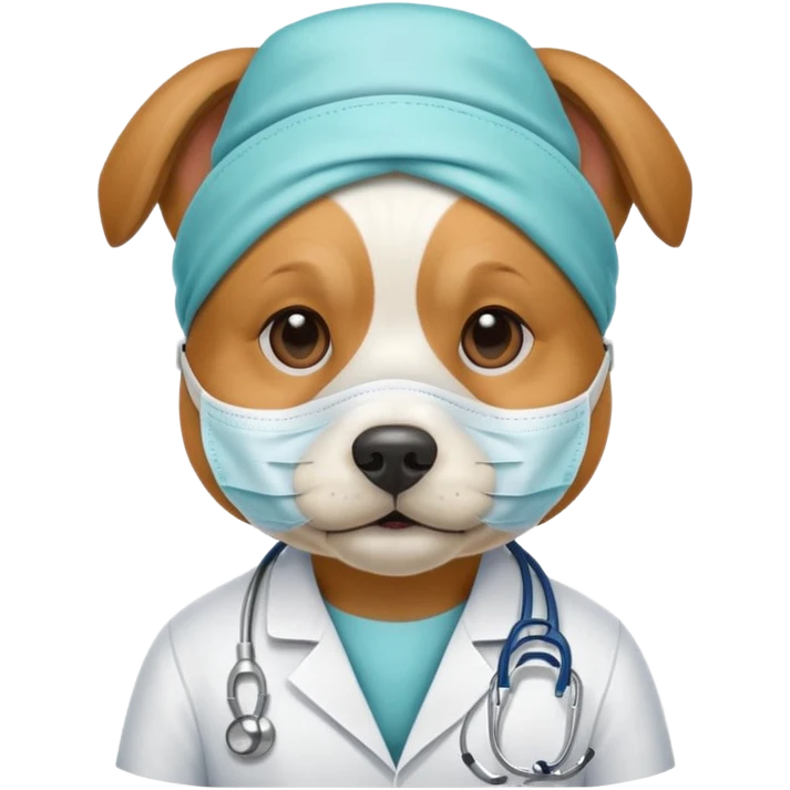 doctor dog Wearing Medical Mask emoji