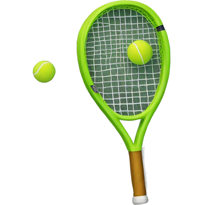 tennis racket with tennis ball emoji