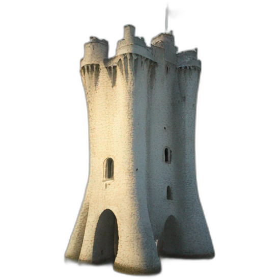Tower la rochelle with ocean above  emoji