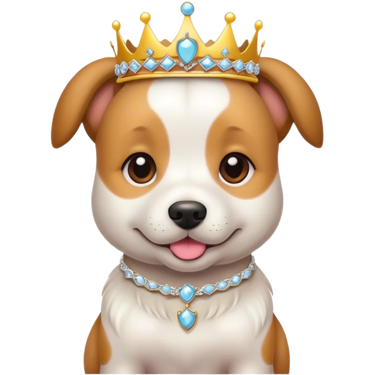 Perro con diadema emoji