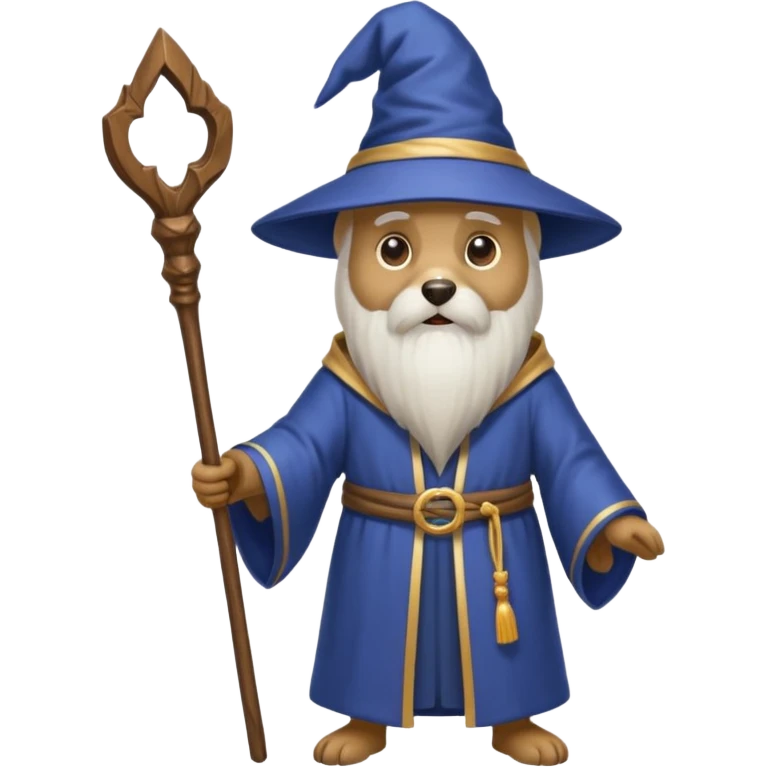 Dog wizard emoji