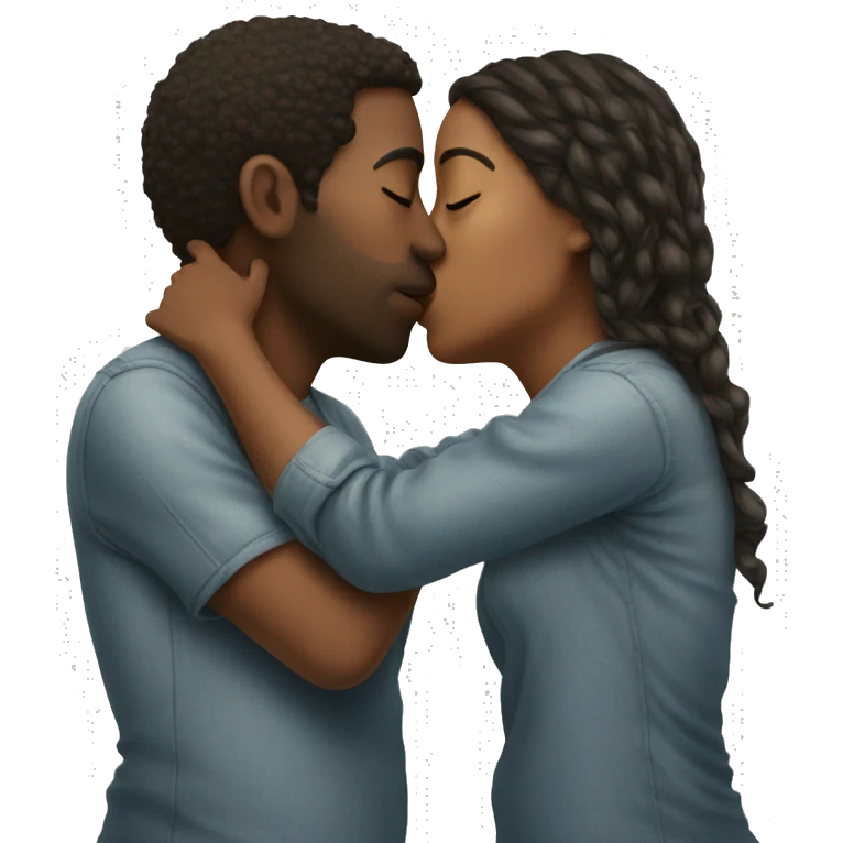 two people kissing emoji