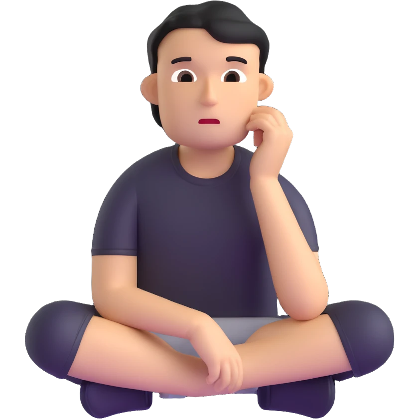 thoughtful character emoji