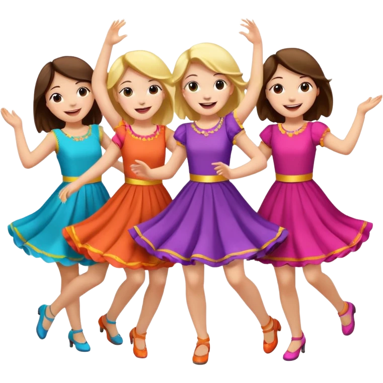 girls dancing emoji