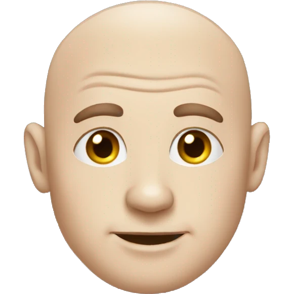 a bald man in the mids of the 40s  emoji