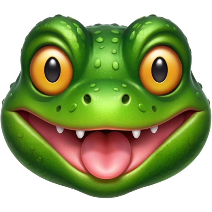 frog tongue face emoji