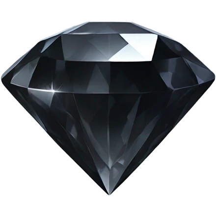 Black diamond emoji
