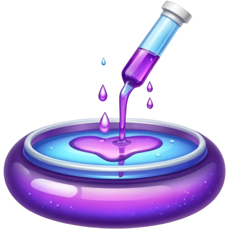 glitter purple medicine emoji