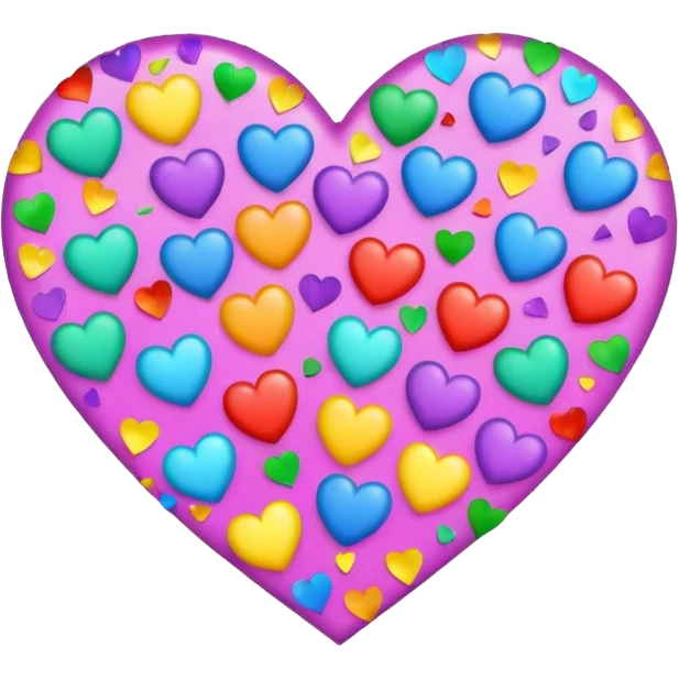heart with a confetti fill emoji