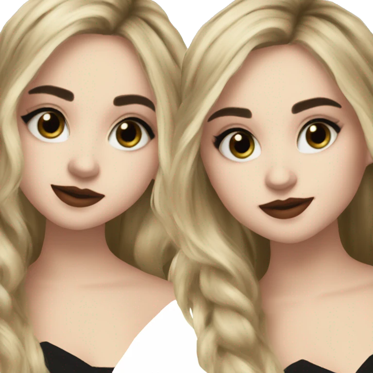 Sabrina carpenter with black hair emoji