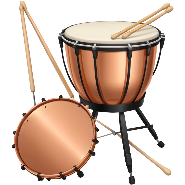 timpani drum with mallets emoji