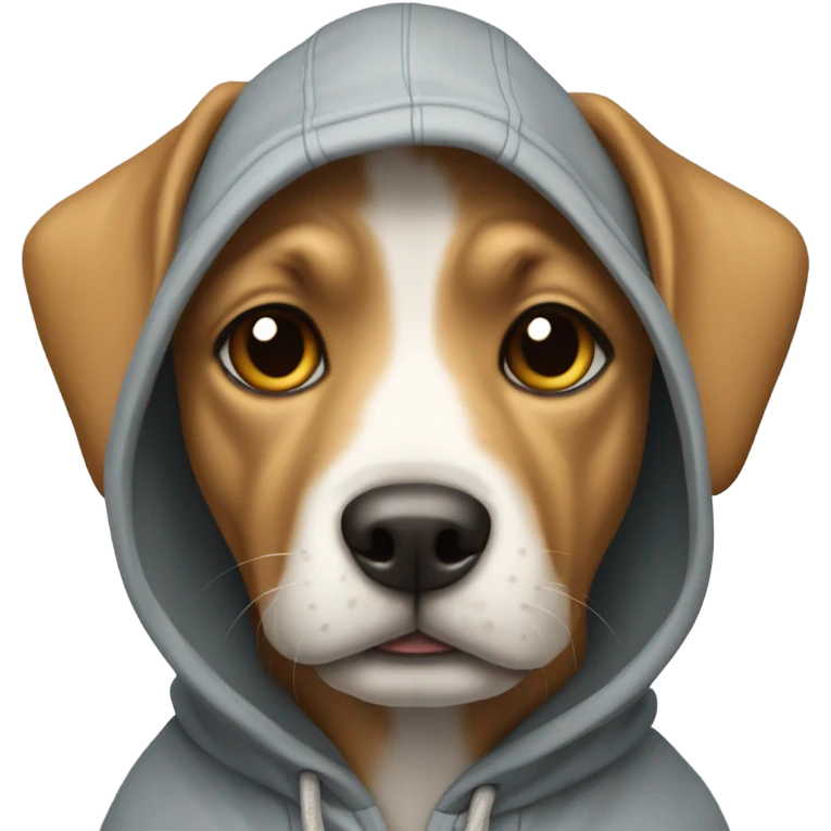 dog wearing hoodie  emoji
