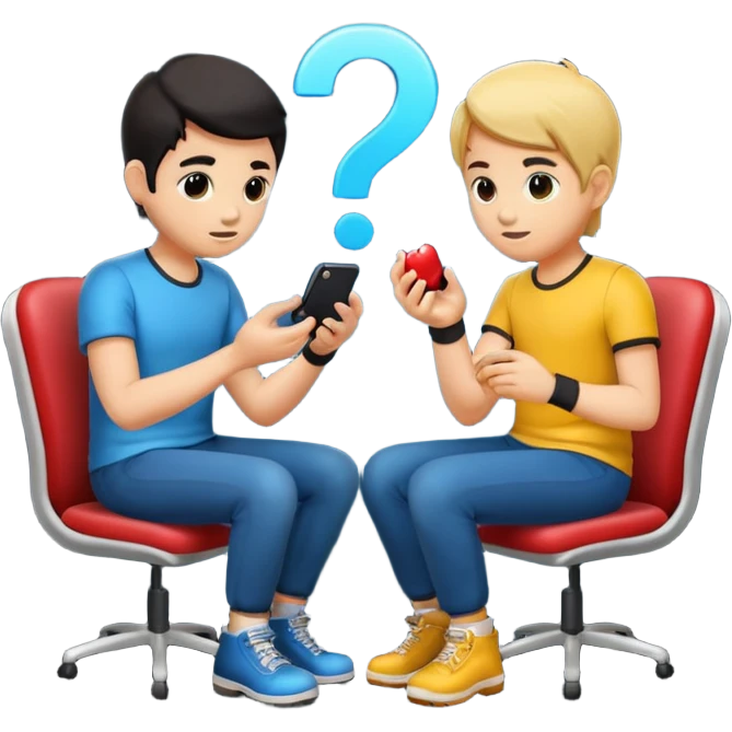 Dos personas jugando video juegos  emoji
