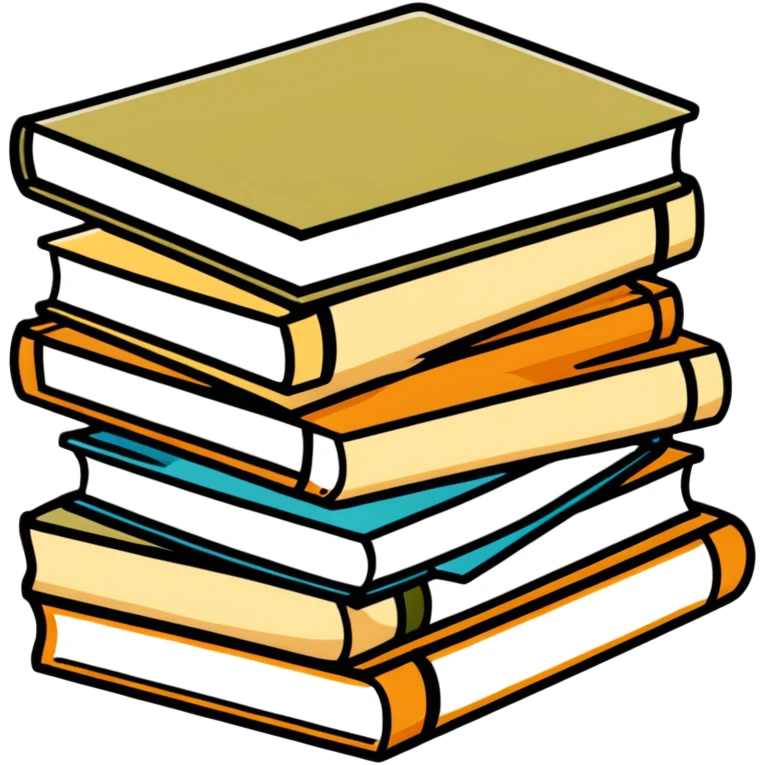 Stack of khaki books emoji