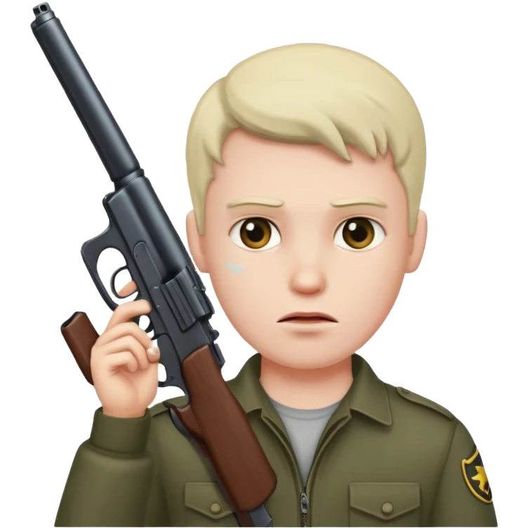 Man with gun to his head emoji