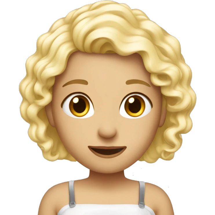 Paar liebe blonde Haare  emoji