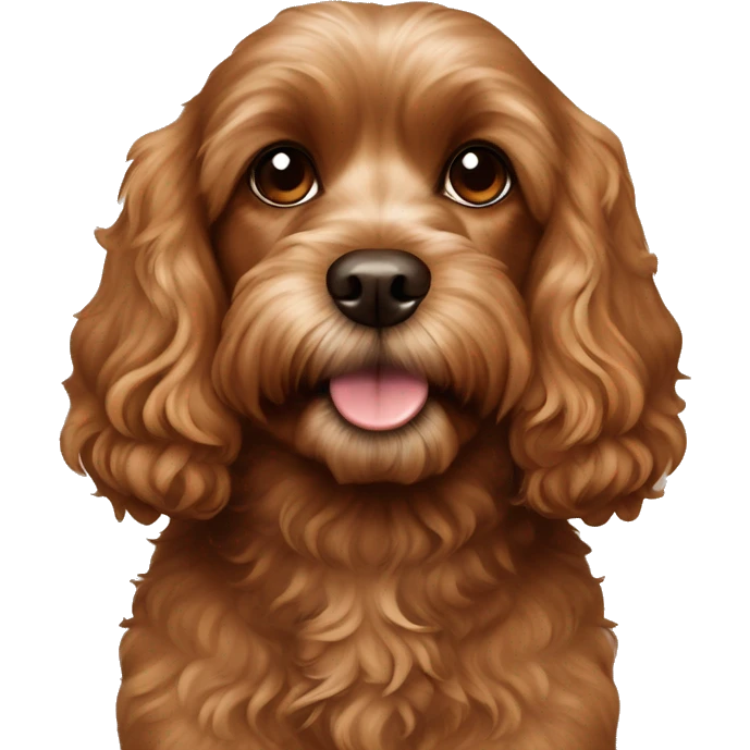 brown cavapoo darnose emoji