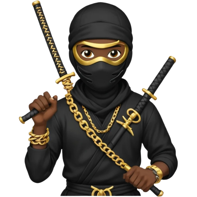 Una persona así Ninja pero que esté así como mala pero que sea mala y ya rapera O sea que allá que la foto digo que el emoji sea un Ninja Ninja Ninja sosteniendo una arma emoji