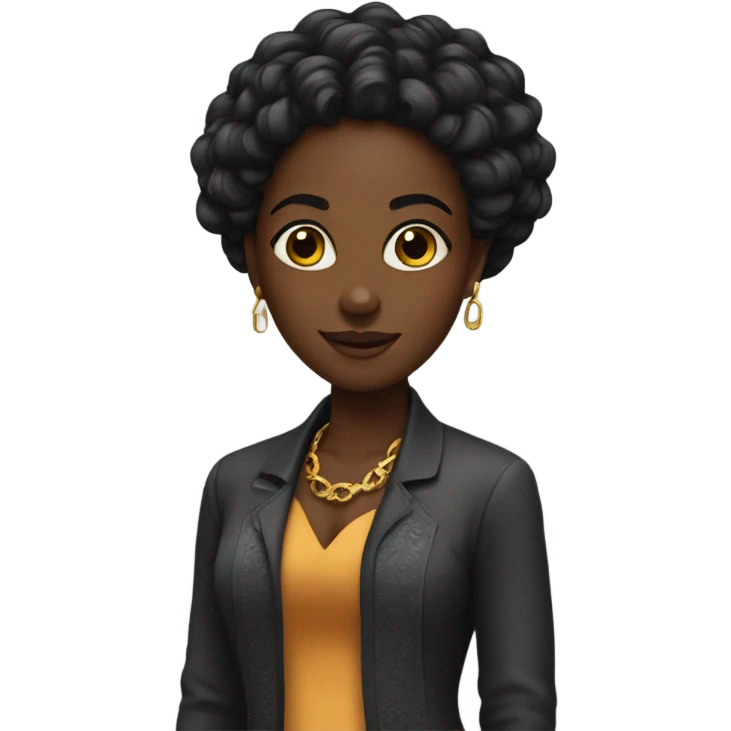 black girl that looks rich emoji