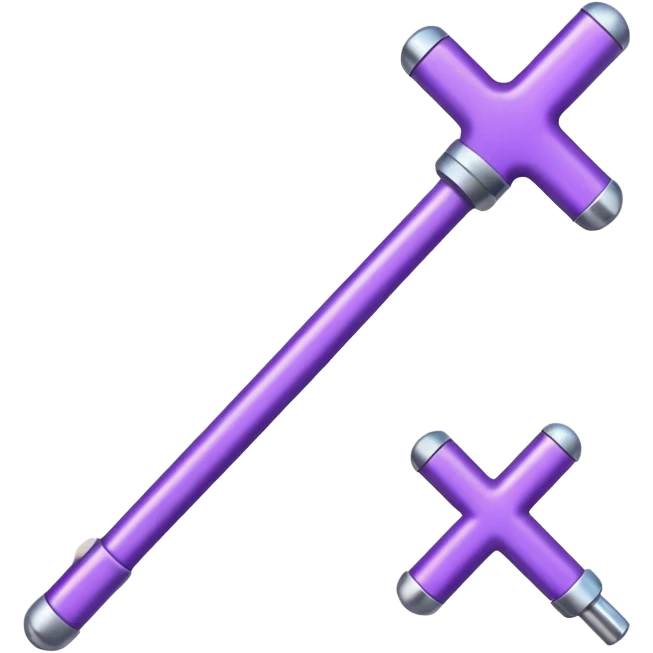 purple rod with plus on it emoji