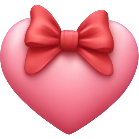 Love heart with bow  emoji