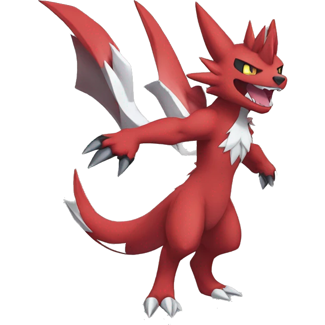 Full body cute cool Guilmon-Zoroark-Zangoose-Incineroar emoji