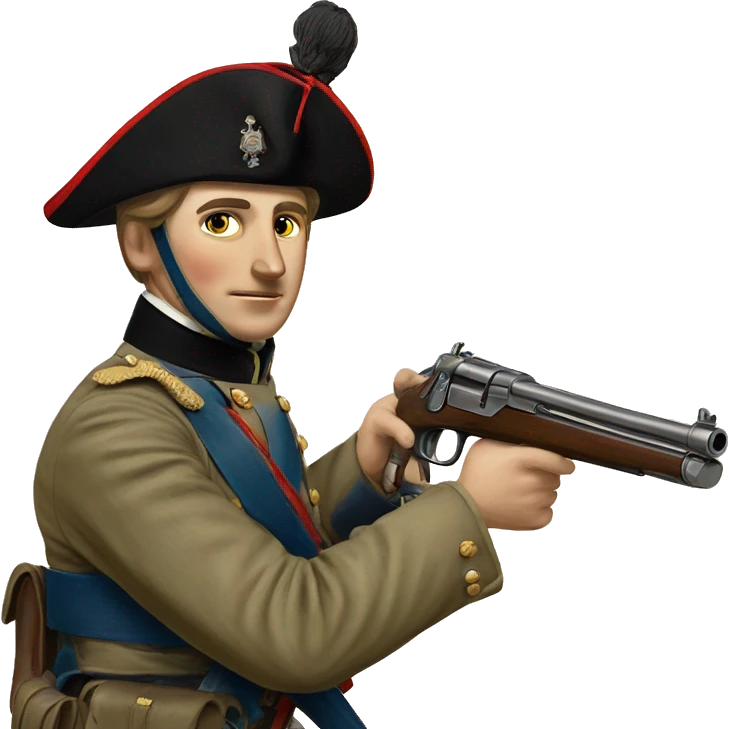 british soldier with gun 19 century emoji