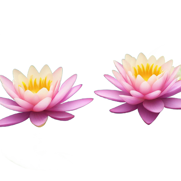 water lilies emoji