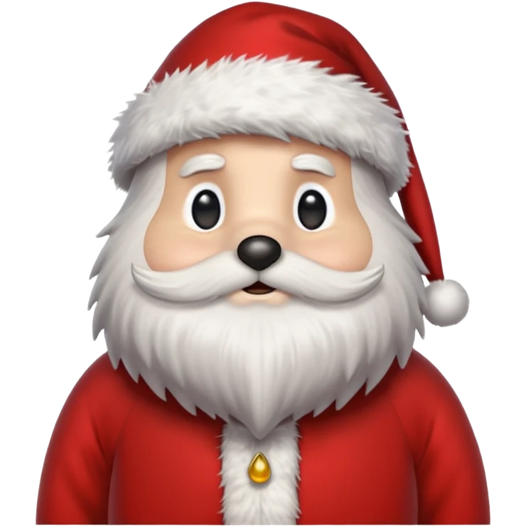 Santa hedgehog emoji