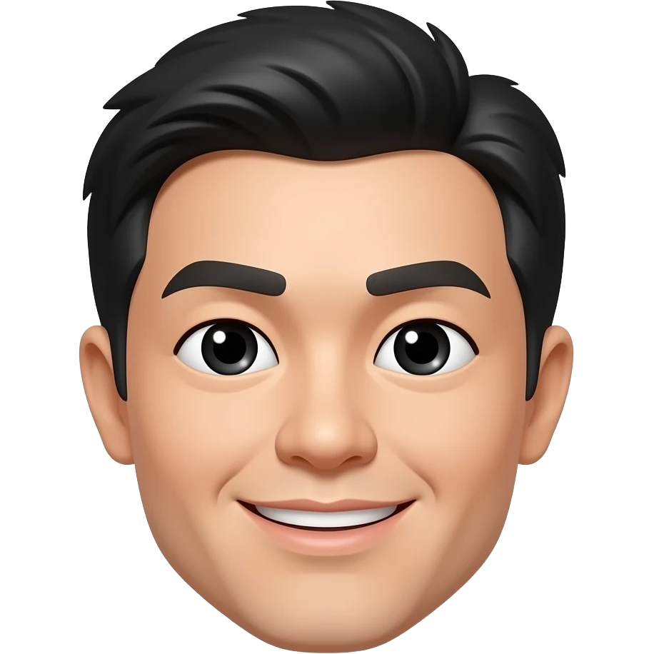 Minimalist chinese head emoji