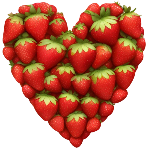 Strawberry heart emoji