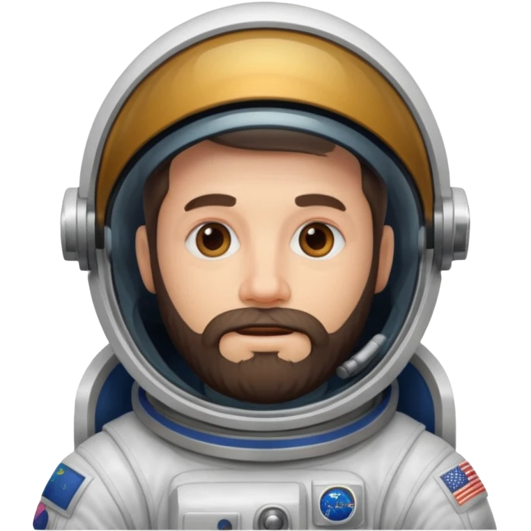 bearded astronout emoji