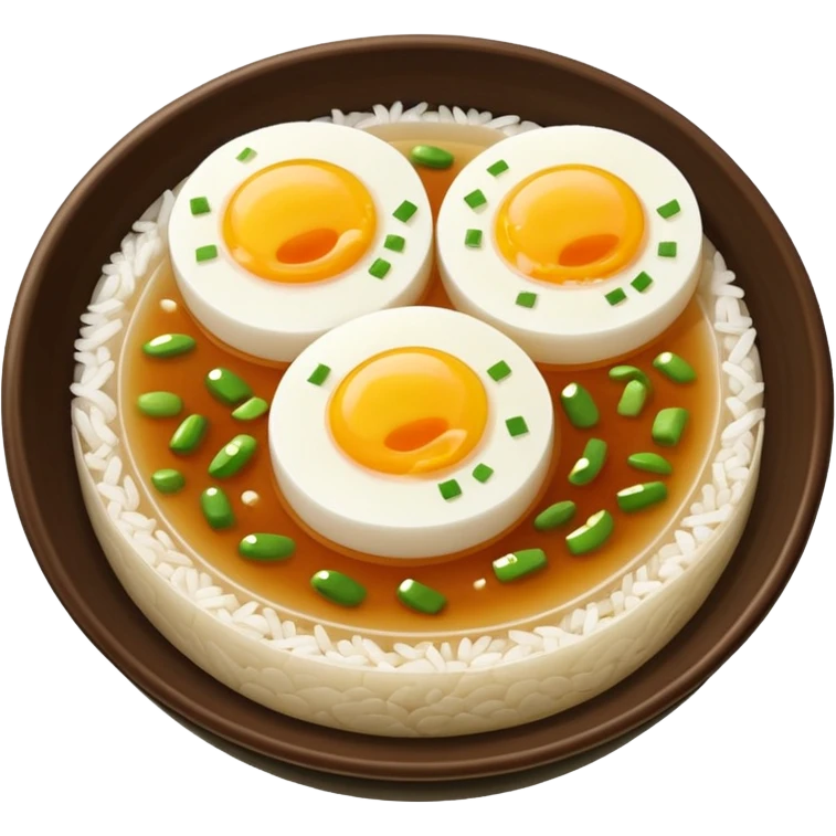 Make an emoji of tteokguk, a traditional Korean food. emoji