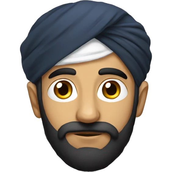 Thinking sardar with lost Girl love emoji