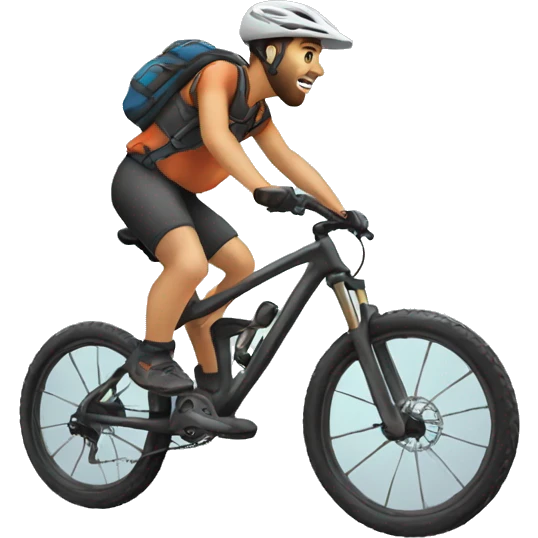 mountain biking emoji