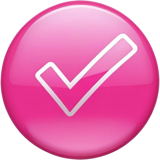 Pink check mark emoji