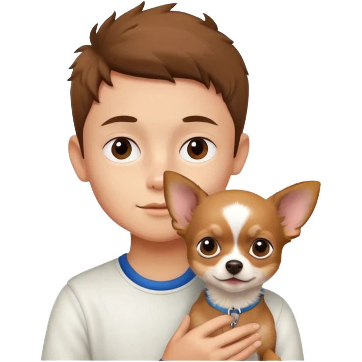 Boy with chiwawa emoji