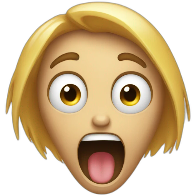 scream face emoji
