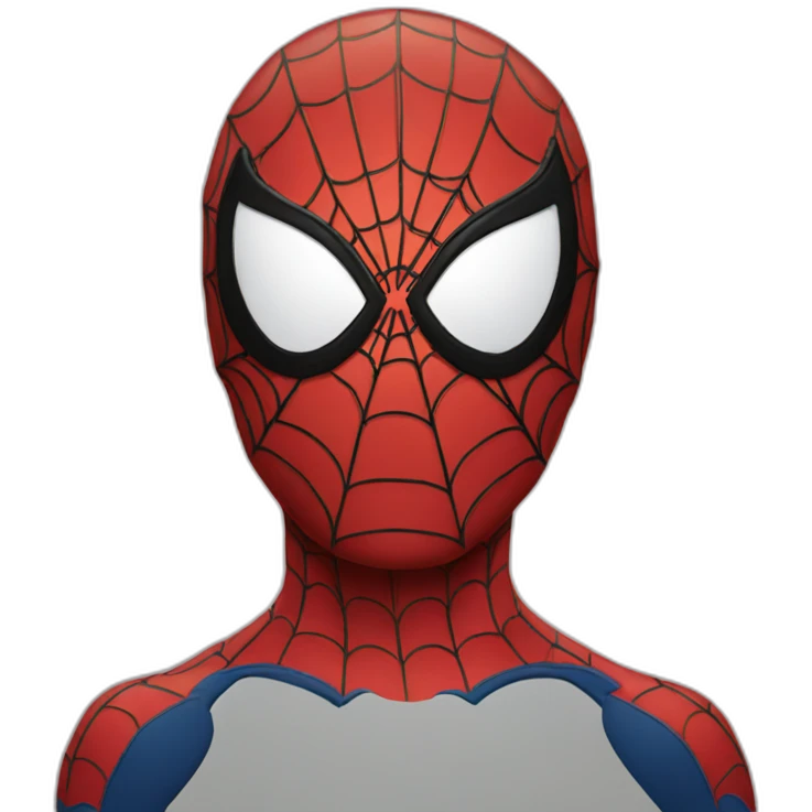 spiderman face emoji