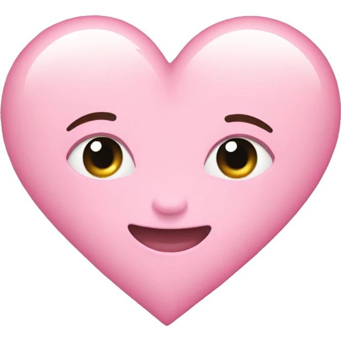 create pastel pink heart emoji