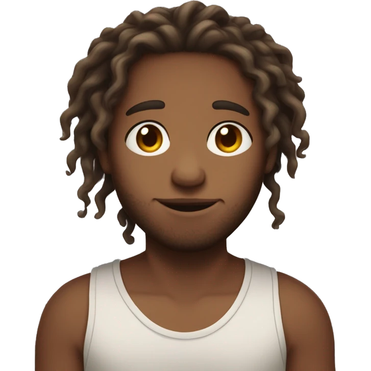 Short girl w curly hair medium skin and taller darker skin guy with dreads holding hands emoji