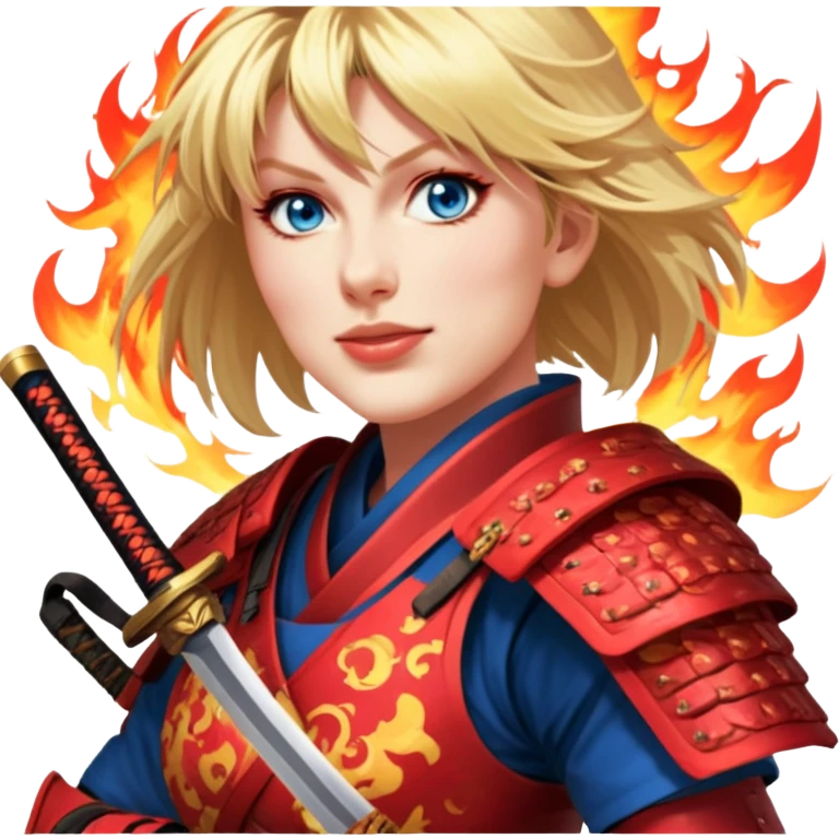 Fire-Wielding Samurai emoji