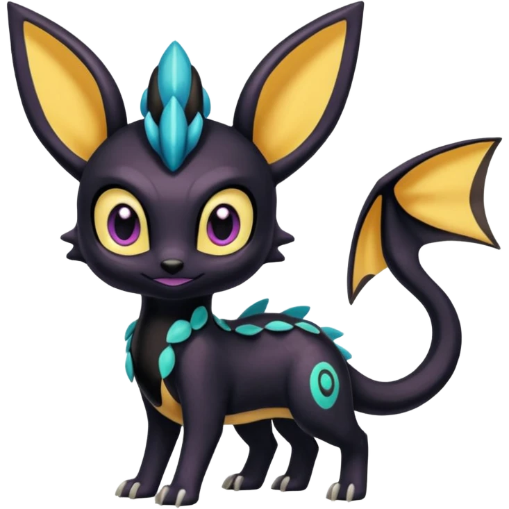 Meloetta-Umbreon-Spyro-Toothless-Stitch-Pokémon-Fakémon-creature-hybrid emoji