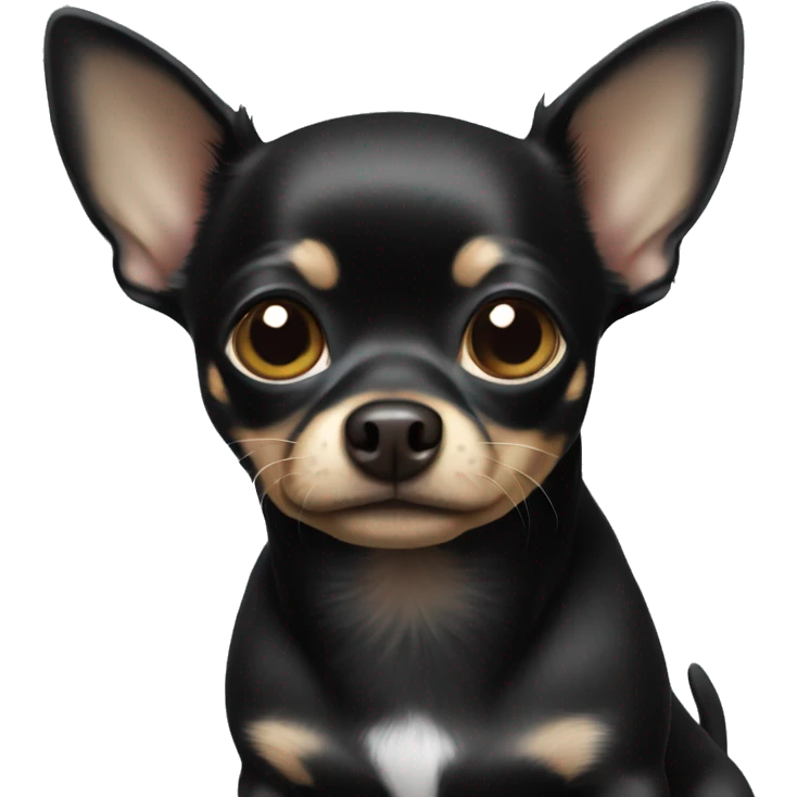 a black chihuahua emoji