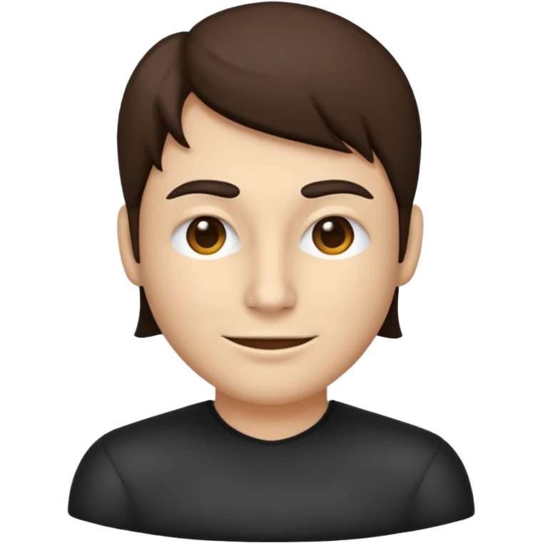 anonymous person, emoji style, generic head and shoulders, no facial features emoji